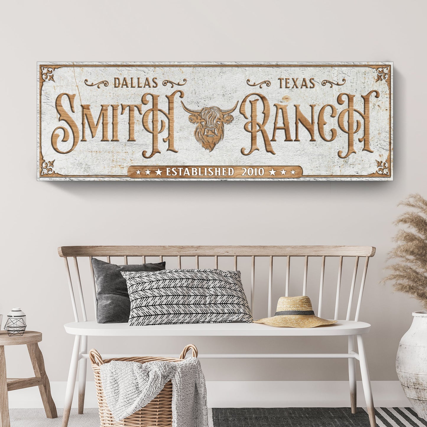 Personalized Cattle Ranch Sign II
