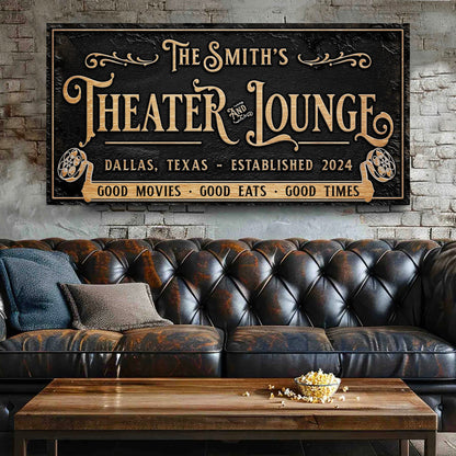 Personalized Theater Sign II