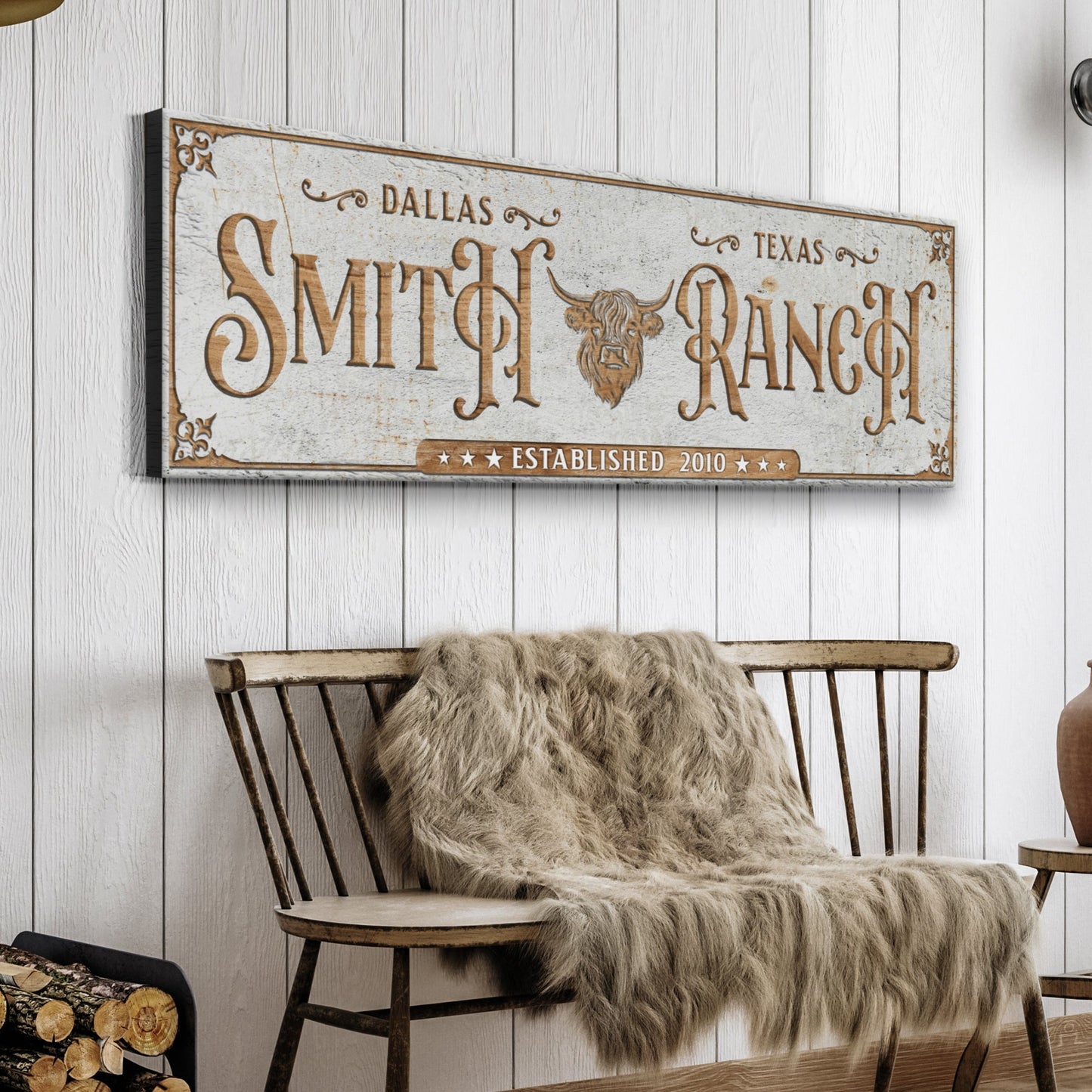 Personalized Cattle Ranch Sign II