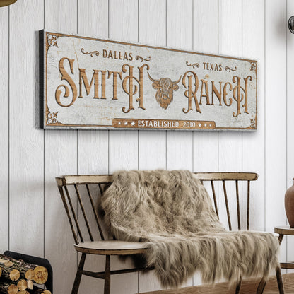 Personalized Cattle Ranch Sign II