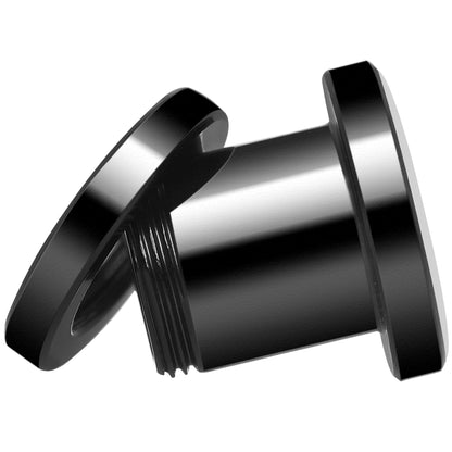 Pink Green Plaid Heart Skull Black Anodized Screw Fit Plug Set 0G