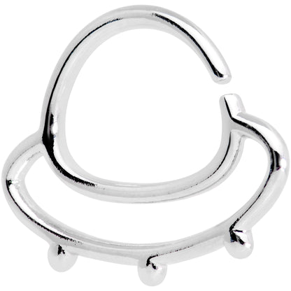 16G 3/8" Outer Space UFO Septum Ring