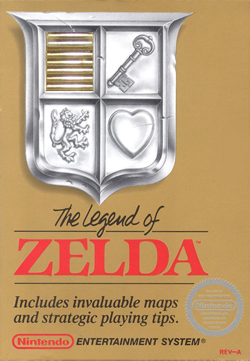 The Legend of Zelda Non Rev-A Silver Label 5 Screw Variant (Nintendo NES)