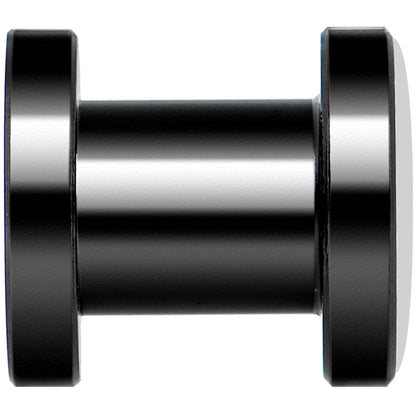 Green Black Skull Black Anodized Screw Fit Plug Set 2G