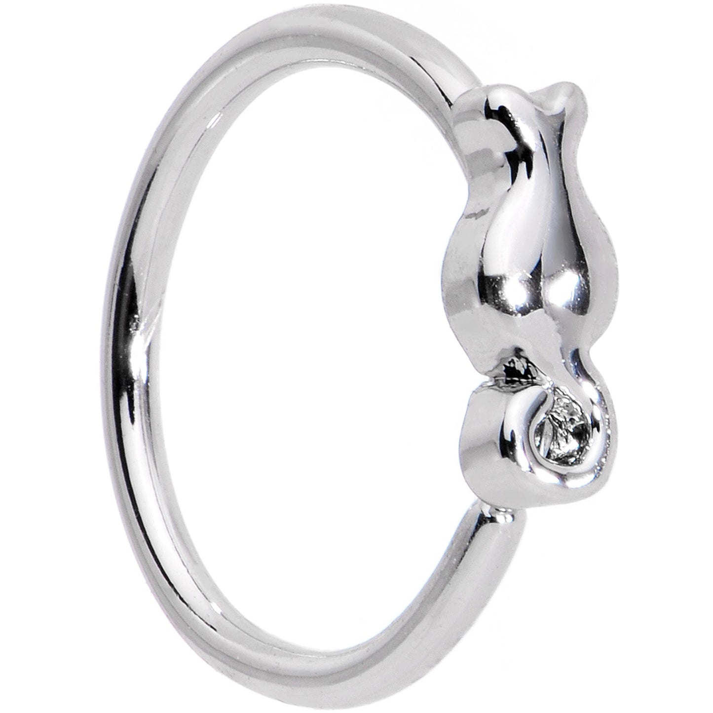 20G 5/16 Tiny Tulip Flower Seamless Circular Ring