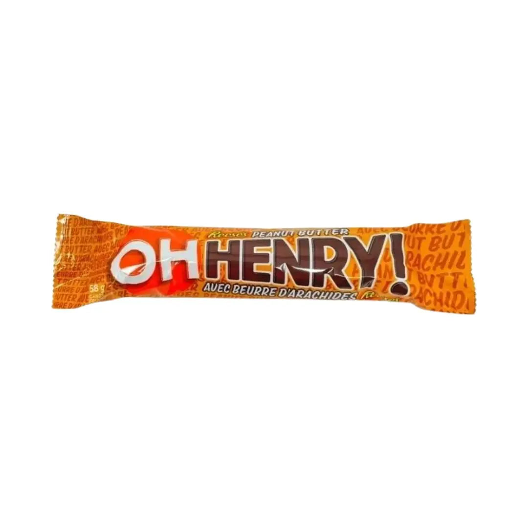 Oh Henry! with Reese’s Peanut Butter – Chocolate Bar with Peanuts & Peanut Butter 58g (Canada)