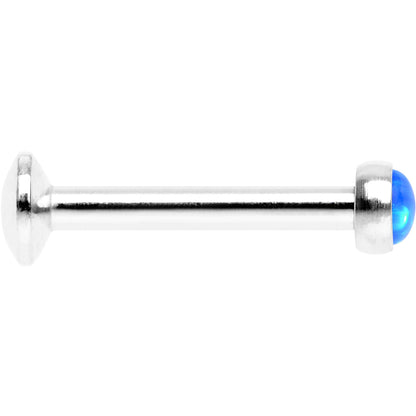 5/16 Blue Synthetic Opal Internally Threaded Daith Cartilage Tragus