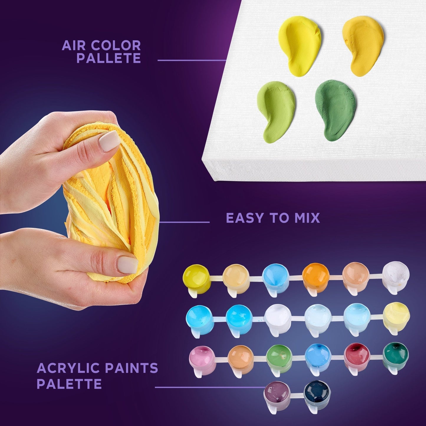 OKTO Air-Dry Clay 3D Painting Kit – Kit Lemon Weekend (11.8 x 15.7 in)