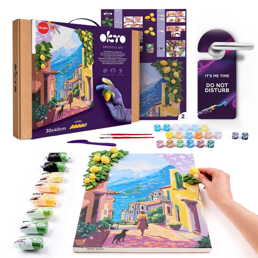 OKTO Air-Dry Clay 3D Painting Kit – Kit Lemon Weekend (11.8 x 15.7 in)