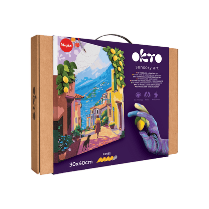 OKTO Air-Dry Clay 3D Painting Kit – Kit Lemon Weekend (11.8 x 15.7 in)