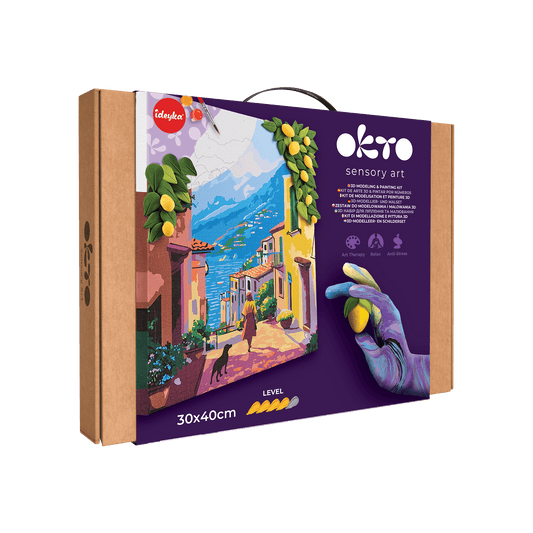 OKTO Air-Dry Clay 3D Painting Kit – Kit Lemon Weekend (11.8 x 15.7 in)