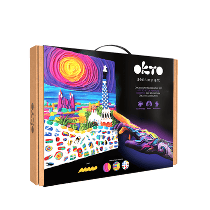 OKTO Air-Dry Clay 3D Painting Kit – #parkguellbarcelona (11.8 x 15.7 in)