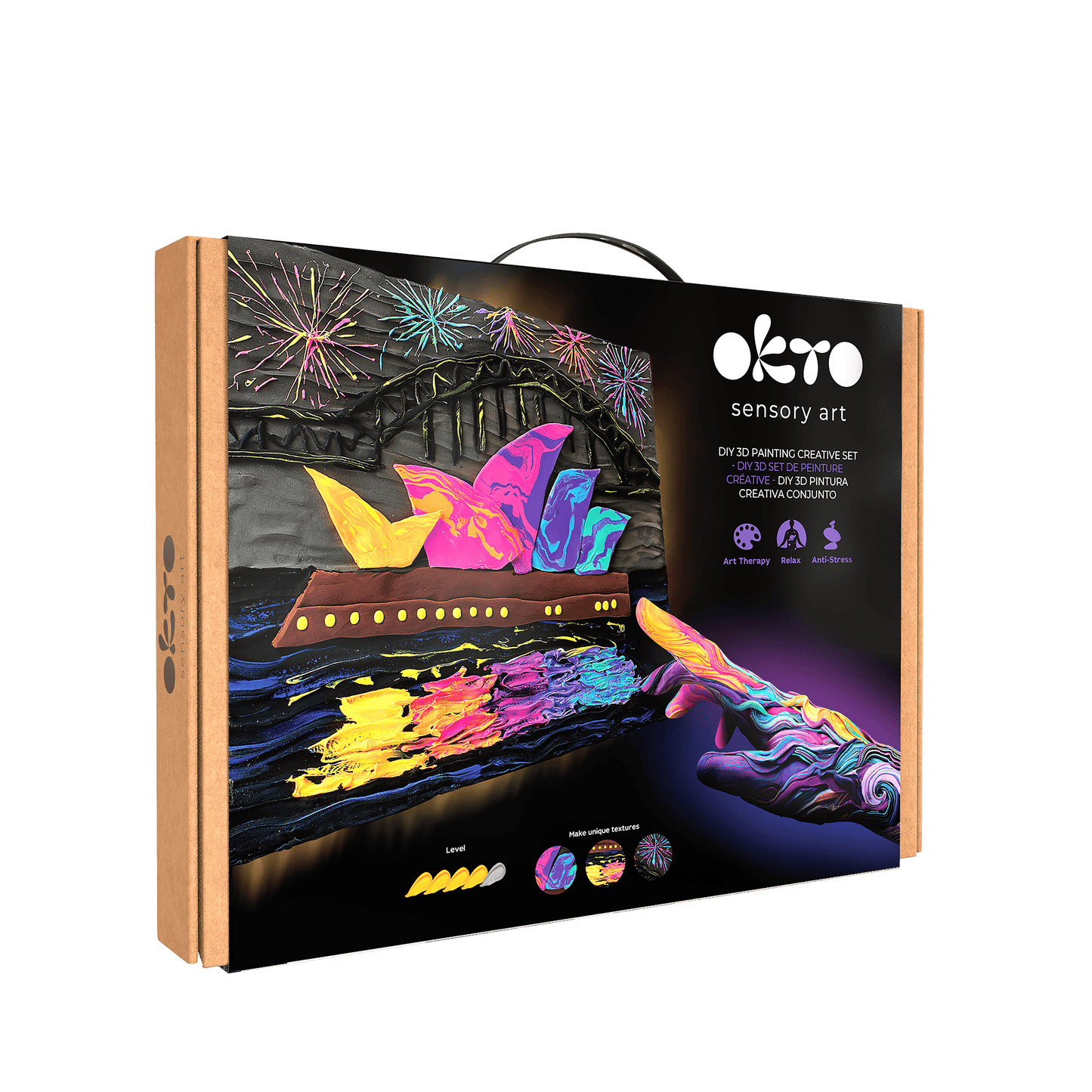 OKTO Air-Dry Clay 3D Painting Kit – #sydneyoperahouse (11.8 x 15.7 in)