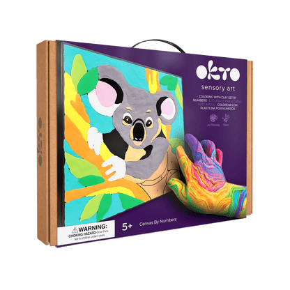 OKTO Clay by Numbers — Koala — (~11.4×11.4 in) — Ages 5+