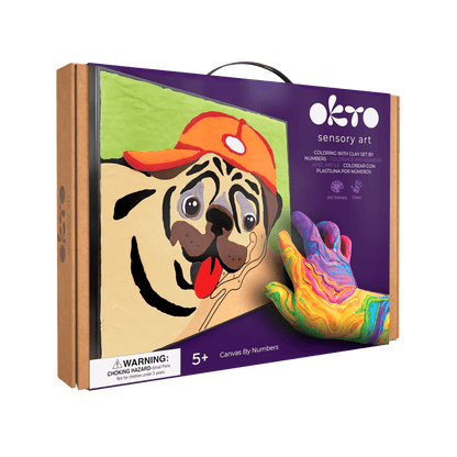 OKTO Clay by Numbers — Pug Dog — (16.54×12.01 in) — Ages 5+