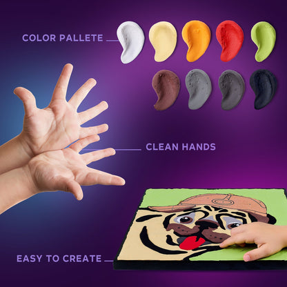 OKTO Clay by Numbers — Pug Dog — (16.54×12.01 in) — Ages 5+