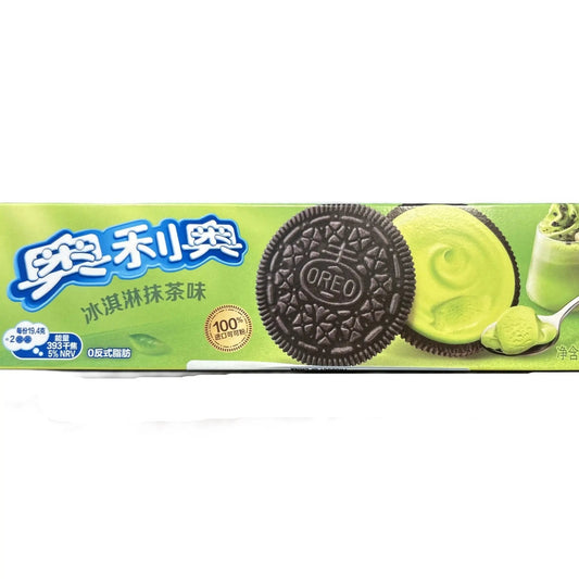 Oreo Matcha Frappuccino – Matcha Cream Sandwich Cookies 154g Pack (China)