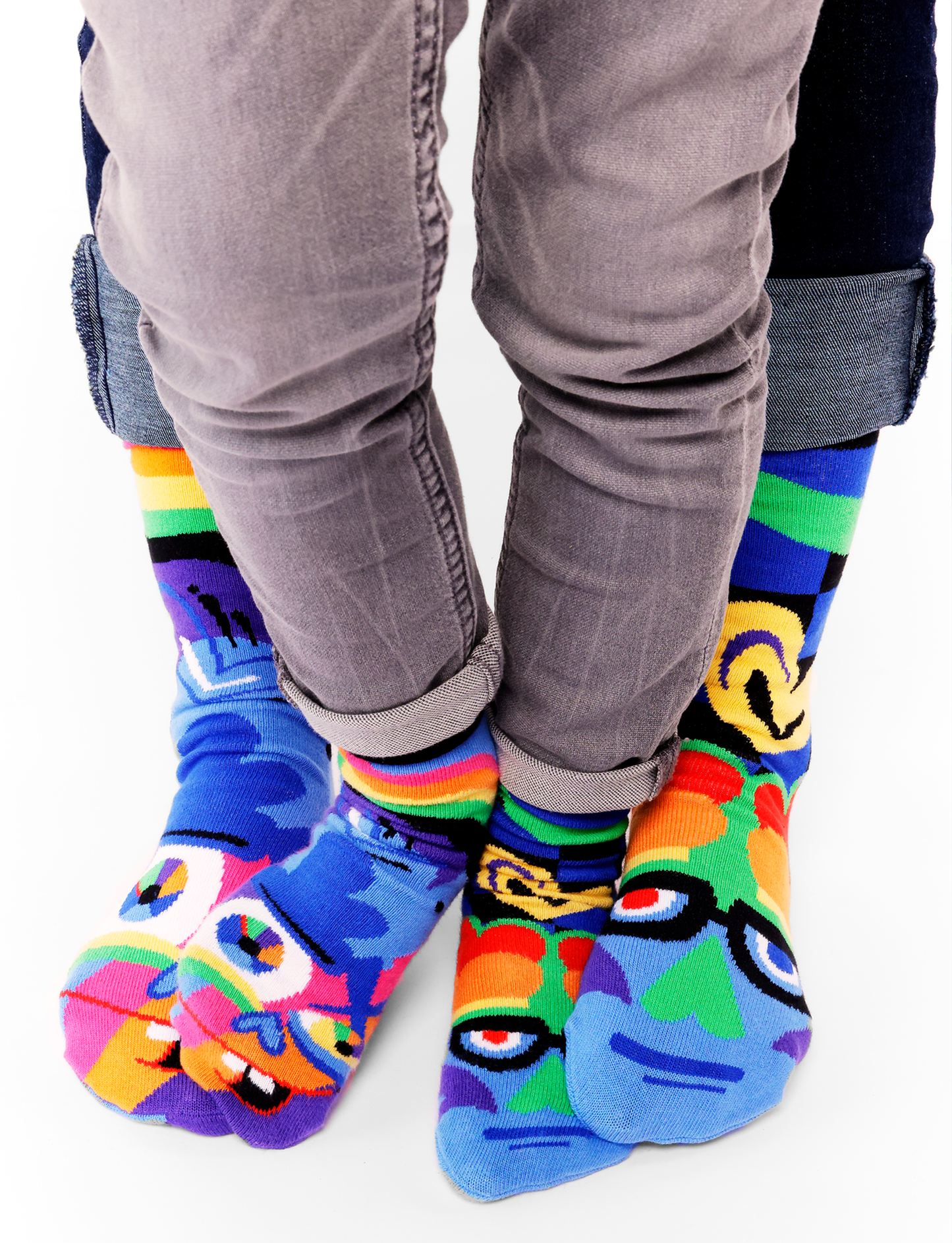 SILLY & SERIOUS DAD OR MOM AND ME PERSONALITIES SOCK SET