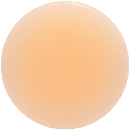 0G Flesh Tone Light Peach Solid UV Acrylic Saddle Plug Set
