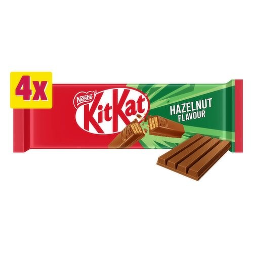 20PK Nestle Kit Kat 4 Finger Hazelnut Chocolate Bar 4 Pack 41.5 g