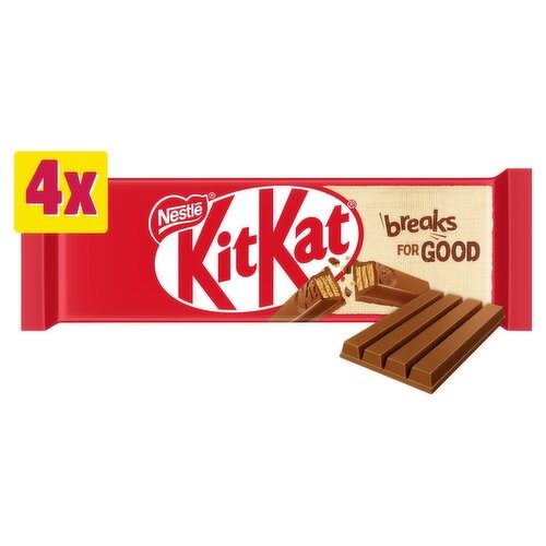 20PK Nestle KitKat 4 Finger Milk Chocolate Biscuit Bars 3 Pack 41.5 g