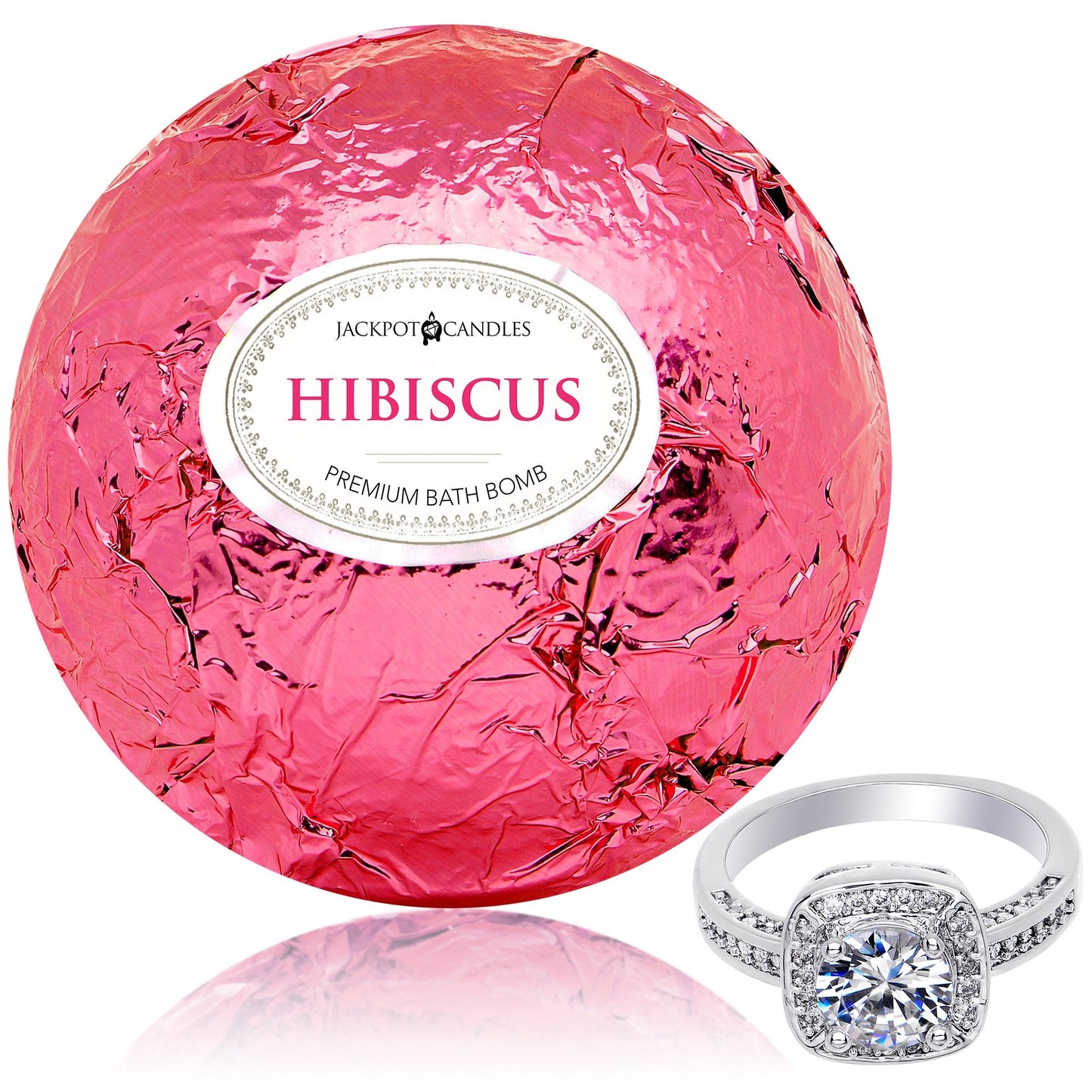 Hibiscus Bath Bomb with Jewelry Ring Inside