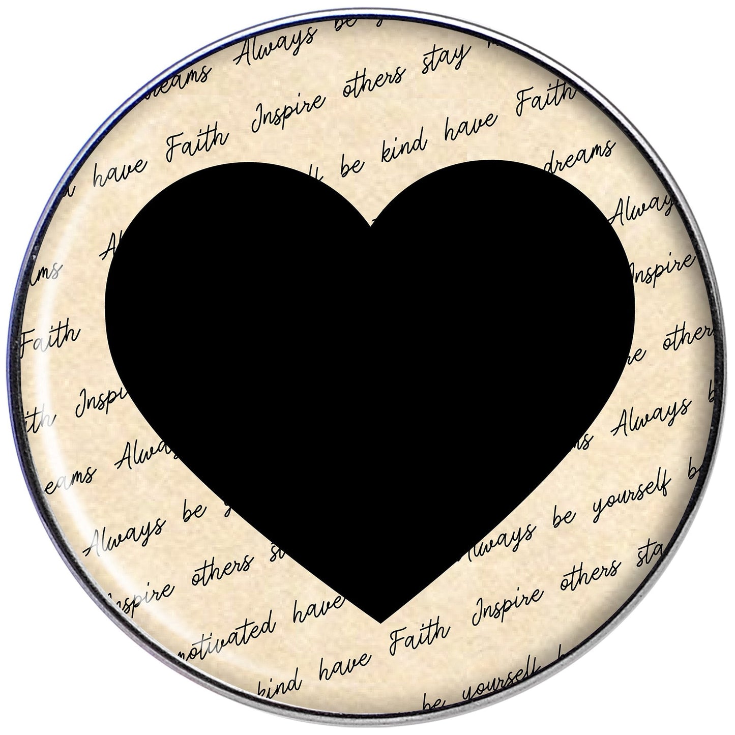 Love Letter Black Heart Tragus Cartilage Earring