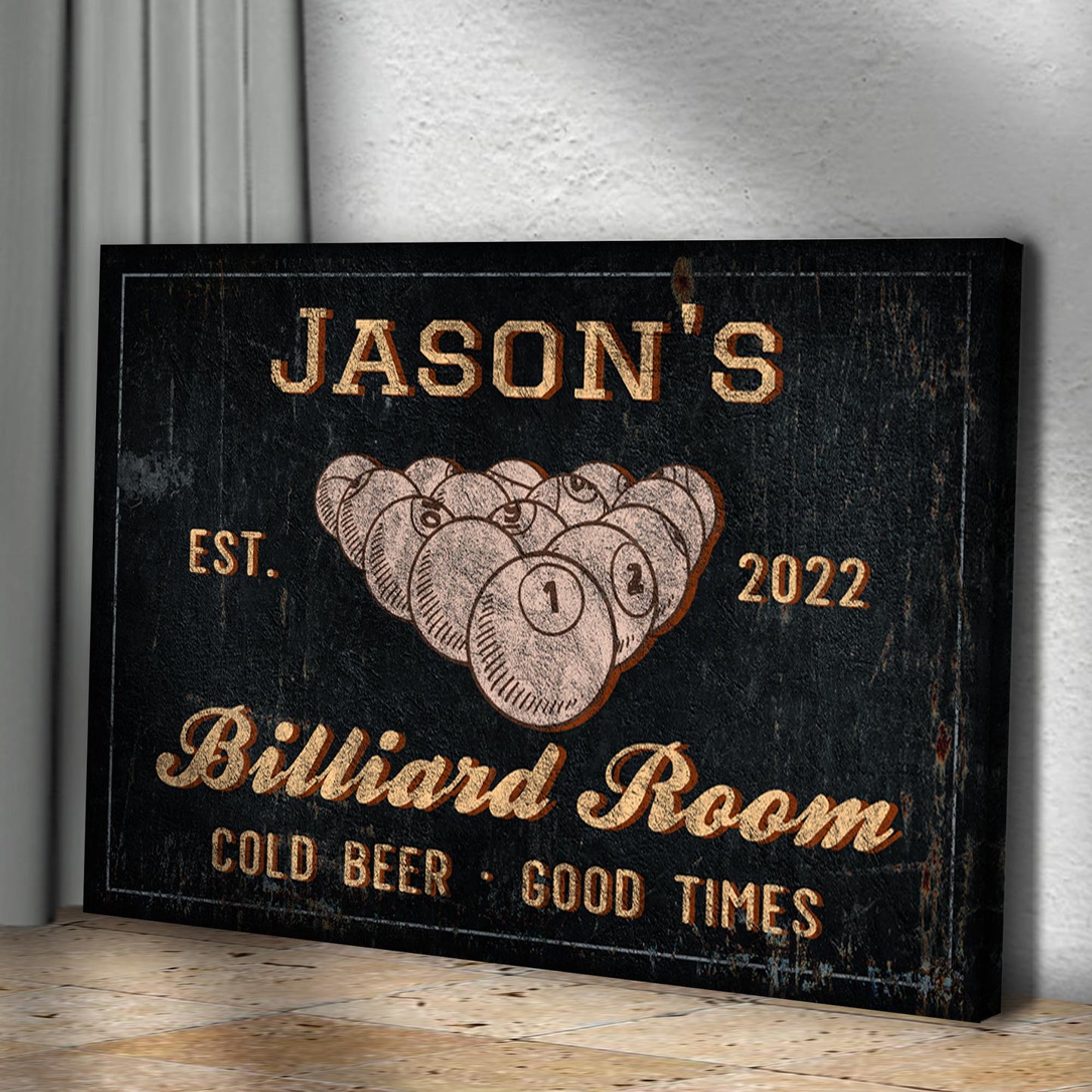 Billiard Room Sign