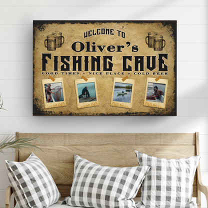 Welcome Fishing Cave Sign