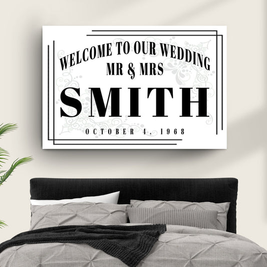 Welcome To Our Wedding Sign III