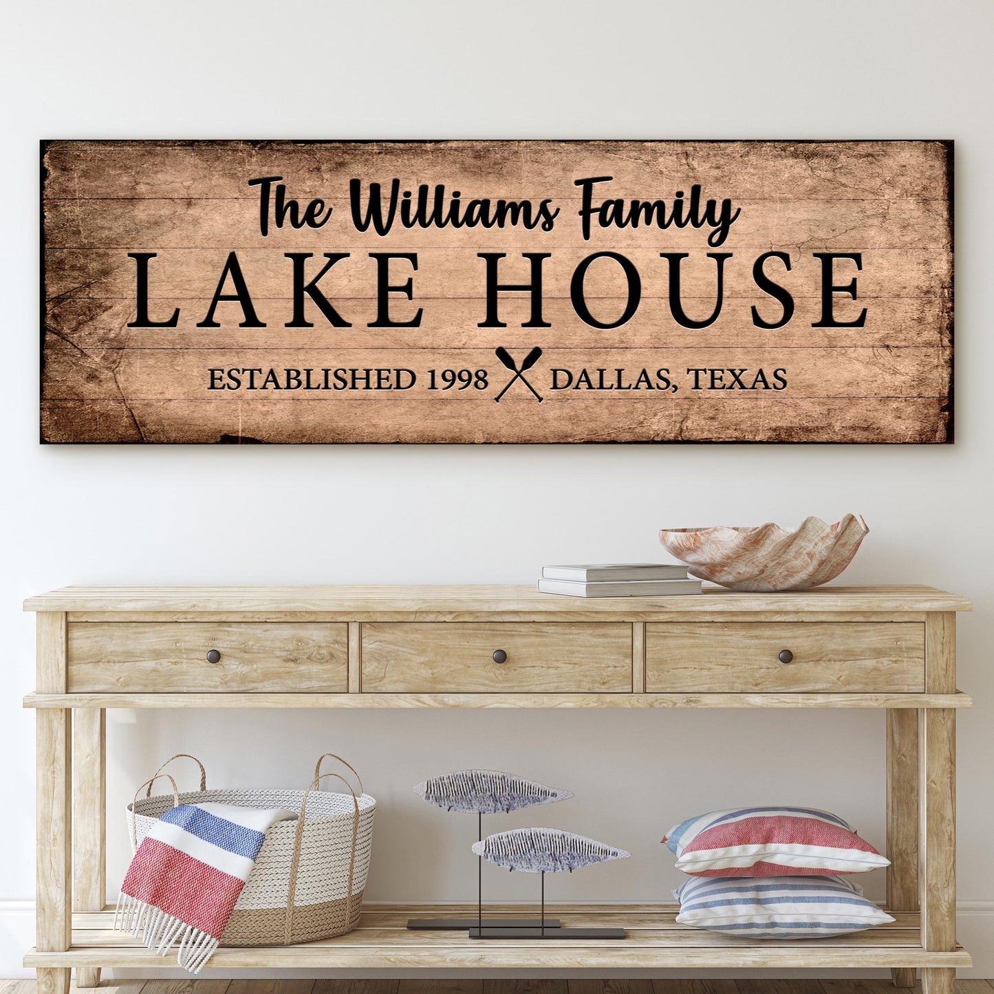 Family Lake House Sign VI