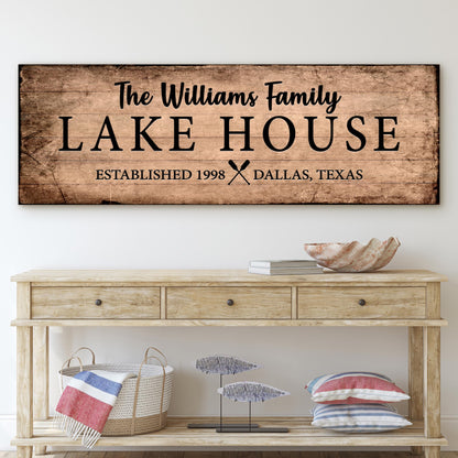 Family Lake House Sign VI