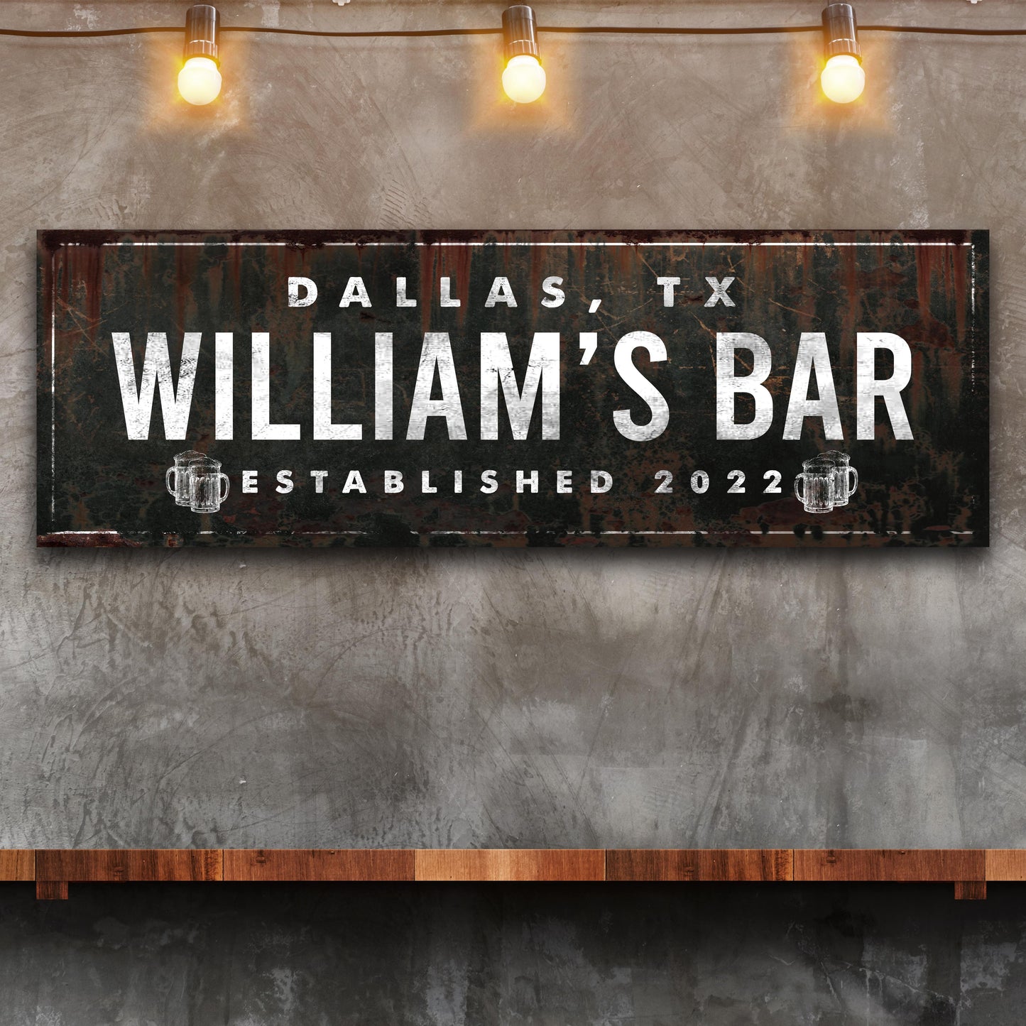 Rustic Bar Sign