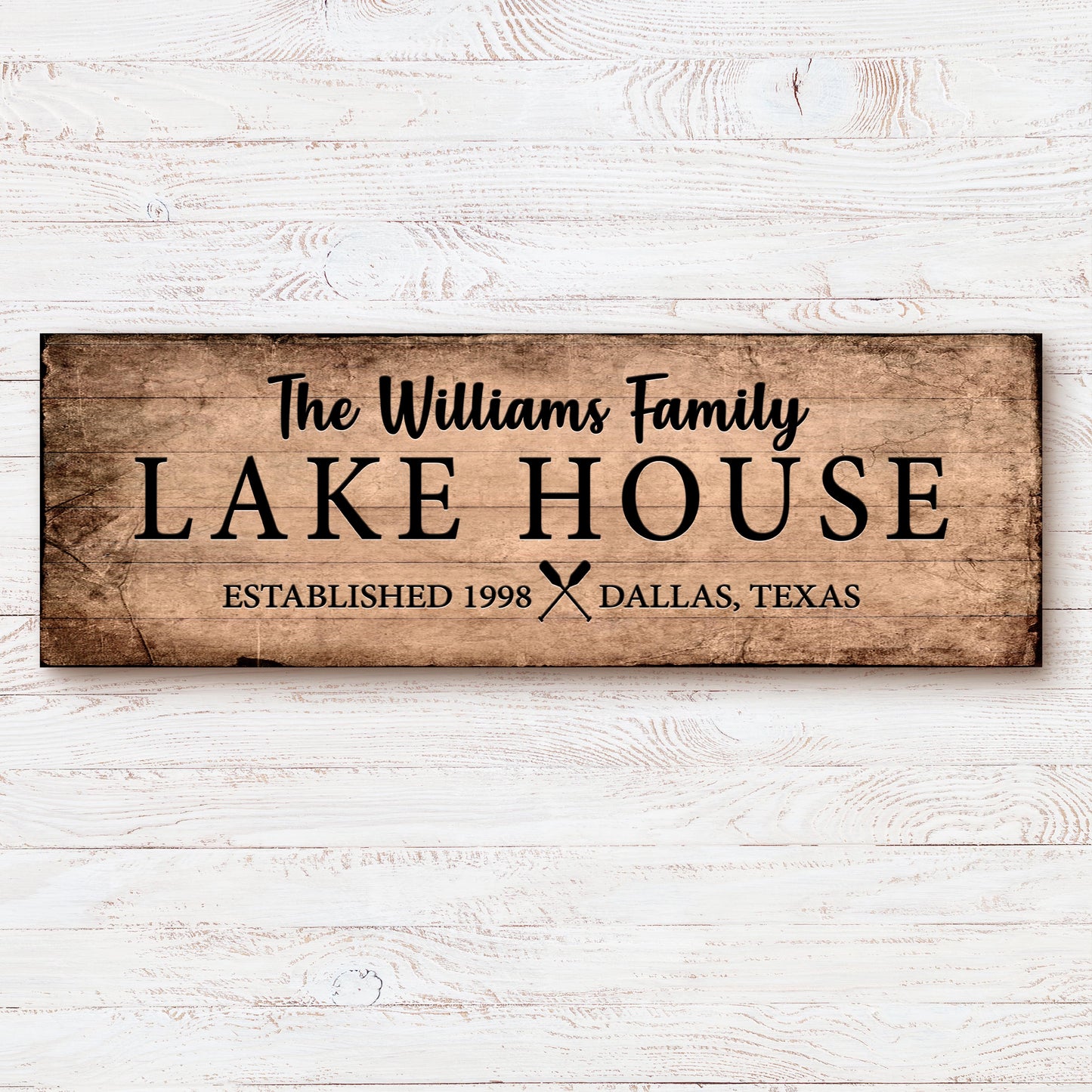 Family Lake House Sign VI