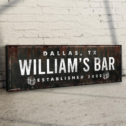 Rustic Bar Sign