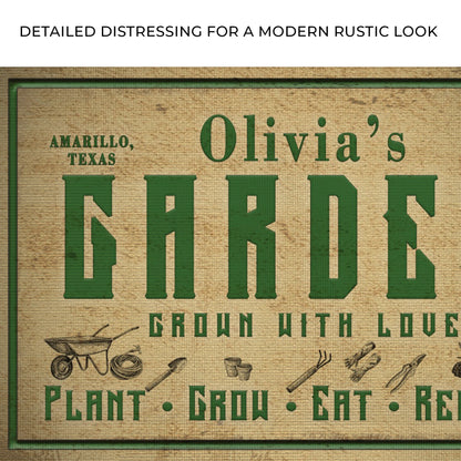 Plant, Grow, Eat, Repeat Garden Sign