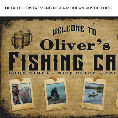 Welcome Fishing Cave Sign