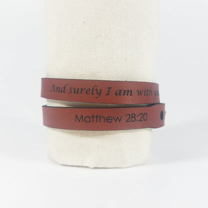 Custom Quote Wrap Bracelet