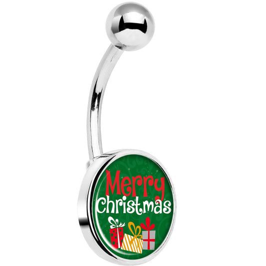 Merry Christmas Presents Belly Ring