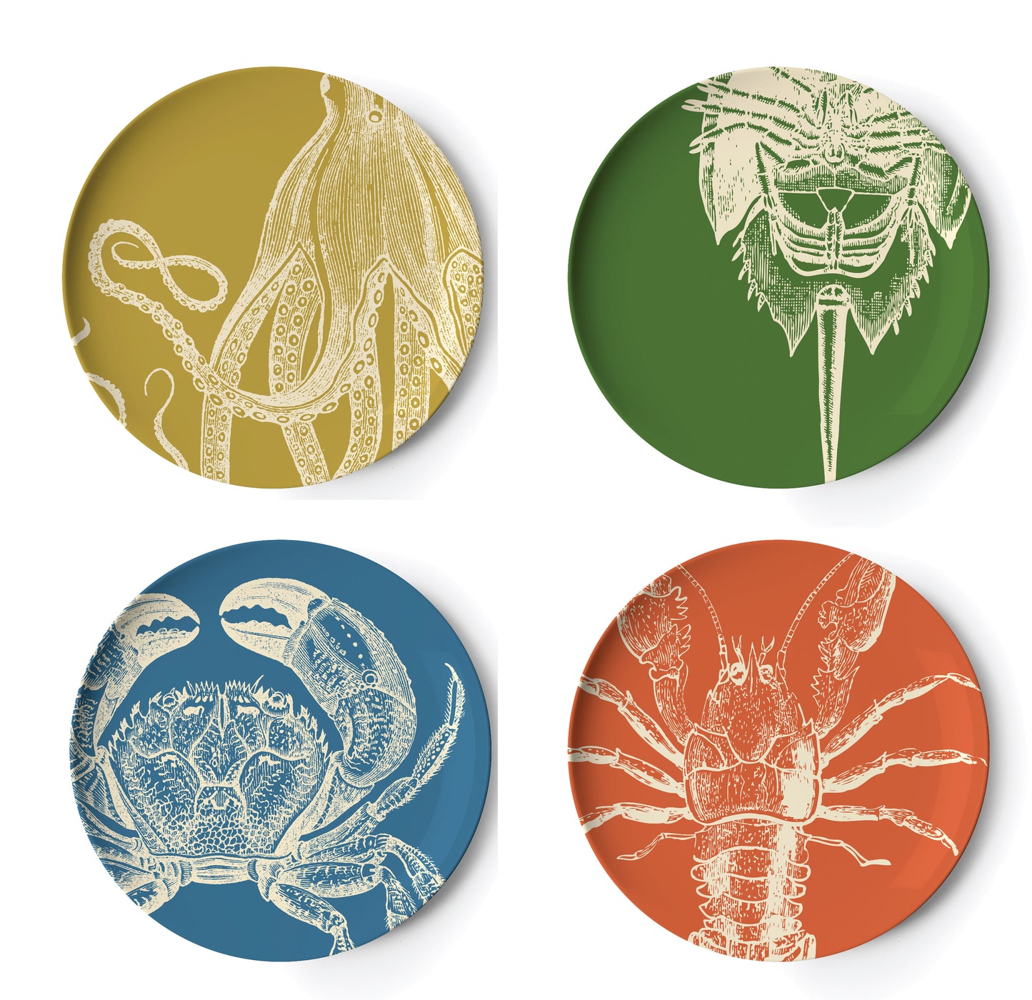 Sealife Dinner Plate S/4