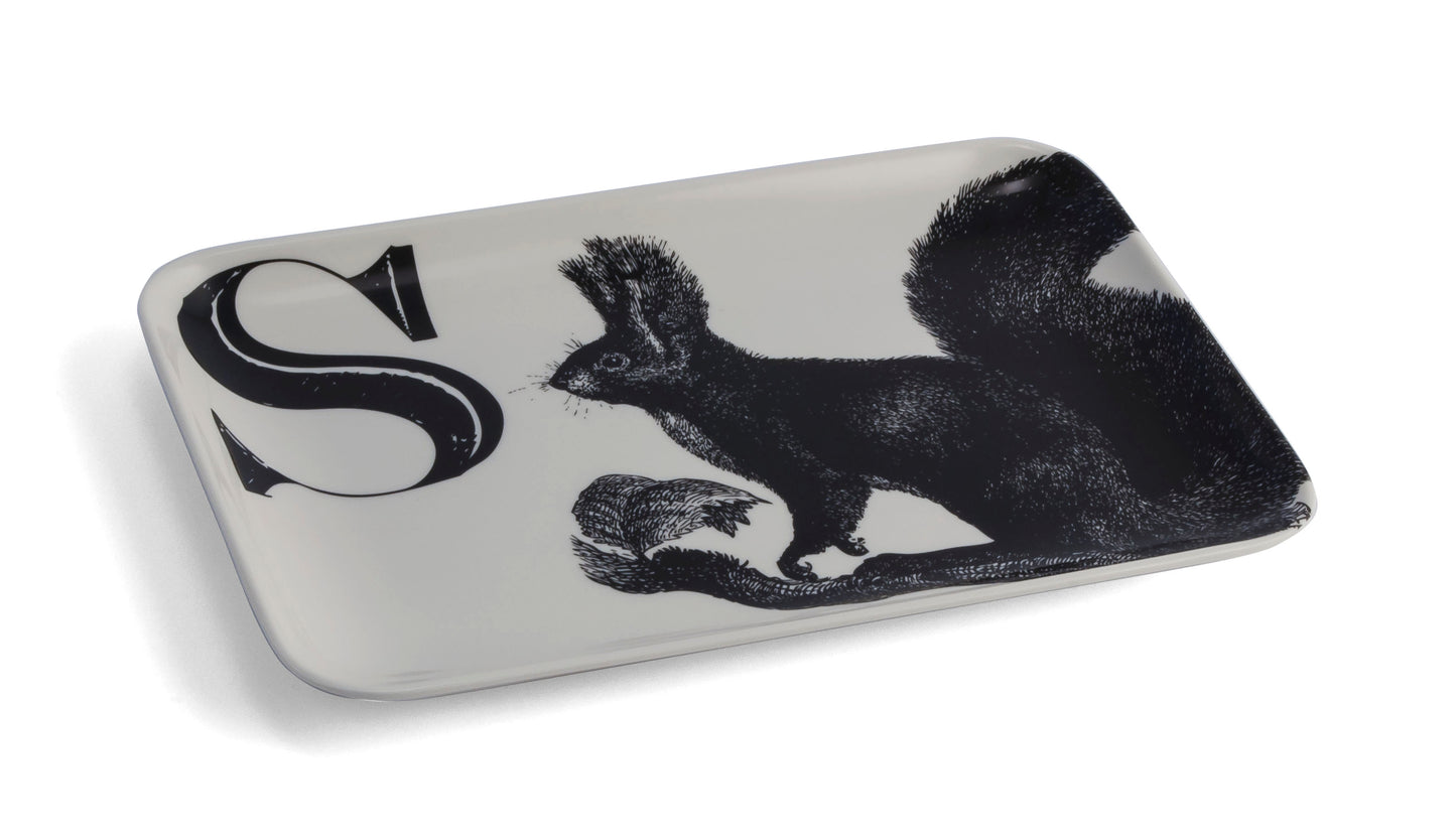 S Squirrel Alphabet Tray