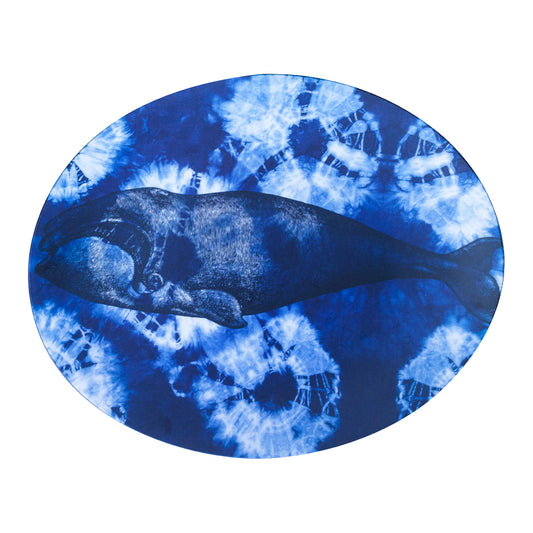 Shibori Whale Tray