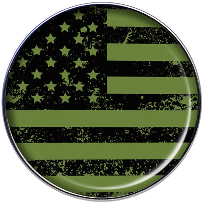 16G 1/4 Green American Flag Tragus Cartilage Earring