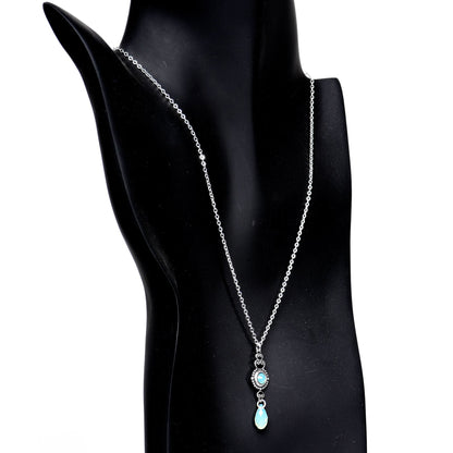 Flashback Silver Plated Chain Necklace Created with Crystals