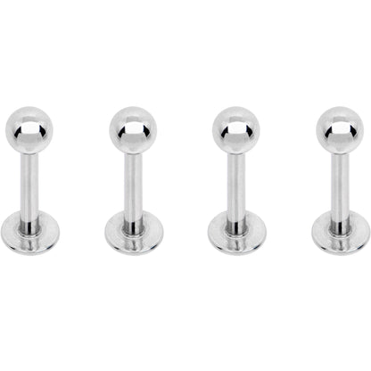 16G 5/16 Rainbow Black PVD Pack Set of 12 Labret Monroe